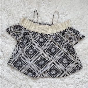 Off the should shirt